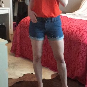 Madewell blue jean shorts